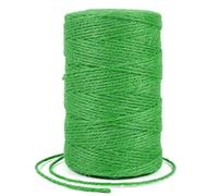 Uiopa Spago Juta Colorato 2mm x 200m Corda Canapa, Spago per Orto Naturale, Filo Juta, Corda Iuta per Decorazioni, Giardinaggio, Mestiere Fai da Te, Confezioni Regalo (Verde)