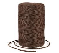 Uiopa Spago Juta Colorato 2mm x 200m Corda Canapa, Spago per Orto Naturale, Filo Juta, Corda Iuta per Decorazioni, Giardinaggio, Mestiere Fai da Te, Confezioni Regalo (Caffè)