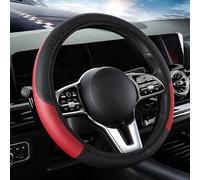 UioQrintan Coprivolante per Ferrari Roma (2020 2021 2022 2023 2024), Coprivolante per Auto, Accessori per Auto Traspiranti e Confortevoli, Nero Rosso