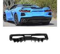 UioQrintan Spoiler Posteriore, Diffusore Posteriore Adatto per paraurti Posteriore Chevy Corvette C8 2020-2023, ABS Nero Lucido