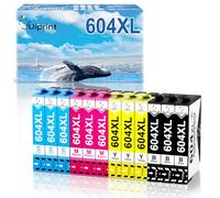 Uiprint 604XL Compatibile Cartucce d'inchiostro per Epson 604 XL per Epson Expression Home XP-2205 XP-2200 XP-3200 XP-3205 XP-4205 XP-4200 Workforce WF-2910DWF WF-2935DWF WF-2930DWF WF-2950DWF