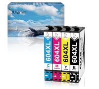 Uiprint Confezione da 4 cartucce d'inchiostro 604XL compatibili con Epson 604 XL per Expression Home XP2200 XP2205 XP3200 XP3205 XP4200 XP4205 Workforce WF-2910DWF WF-2930DWF WF-2935DWF WF-2950DWF