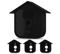 UIQELYS - Custodia protettiva in silicone compatibile con Blink All-New Outdoor Camera Case Home Security System Cover Accessori Antigraffio All Round Protect (3 pezzi), colore: Nero
