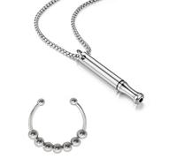 Uirheurd 2 Pezzi Collana Antifumo Collana Respiratoria Collana Ansia Collana Respiratoria per Smettere di Fumare Collana Antistress Collana Smettere Fumare Collana per Smettere di Fumare