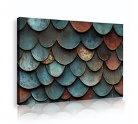 UIRINGART Rustico Metallo Scale Tela di canapa Arte della parete Astratto Disegno industriale Stampe di opere d'arte Poster contemporanei Pittura per soggiorno Home Decor 60x90cm