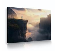UIRINGART Stile moderno Paesaggio Avventura Tela Arte della parete Grandi immagini Opere d'arte Stampa Poster ispiratori Pittura per soggiorno Home Decor 50x80cm telaio interno