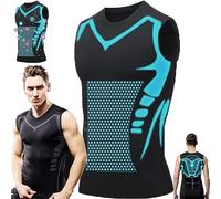 UIRPK 2023 New Version Energxcel Ionic Shaping Vest Energxcel Ionic Shaping Sleeveless T-Shirt (Black,L)