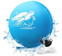 UIRWAY Cuscino invernale per piscina XXL | Cuscino per piscina rotondo 240 cm con doppia cucitura | cuscino d'aria piscina invernale con kit di riparazione & bocchetta d'aria allungata | cuscino