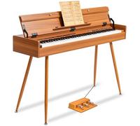 UISCOM - Piano digitale con peso di 88 tasti, pianoforte elettrico per computer in legno che si trasforma tra computer e fasciatoio, tastiera progressiva ad azione martello, perfetto per