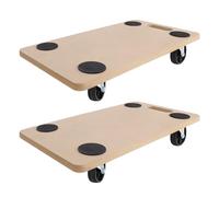 UISEBRT 2 rotelle per il trasporto, 580 x 290 x 108 mm, MDF, Doppio piatto, Carrello per il trasporto, Portata 200 kg