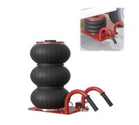 UISEBRT 3T - Cric pneumatico, 150 - 400 mm, 6600 libbre - Triplo sacchetto sollevatore d'aria con cric idraulico e manico curvo per SUV, camion, auto