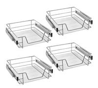 UISEBRT 4X Cassetto Telescopico Cucina 50cm - Mobili Cucina Cestello con Binario (50cm)