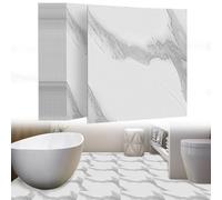 UISEBRT 54 piastrelle autoadesive per pavimenti in PVC, 5,02 m², effetto cemento, piastrelle adesive al metro, per cucina, bagno, corridoio, soggiorno, 30 x 30 cm, modello C