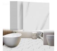 UISEBRT 54 piastrelle autoadesive per pavimenti in PVC, 5,02 m², effetto cemento, piastrelle adesive al metro, per cucina, bagno, corridoio, soggiorno, 30 x 30 cm, modello A