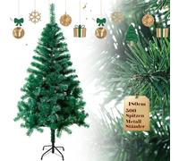 UISEBRT Albero di Natale Artificiale 180cm - Albero di Decorazione con Supporto in Metallo, Verde (PVC Verde, 180cm)
