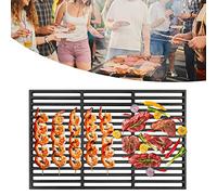 UISEBRT Griglia per barbecue in ghisa smaltata，42 x 28 cm Barbecue Accessori Barbecue per Griglia a Gas Carbone Forno e Griglia Rettangolo