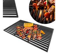 UISEBRT Griglia per barbecue in ghisa smaltata，60 x 40 cm Barbecue Accessori Barbecue per Griglia a Gas Carbone Forno e Griglia Rettangolo