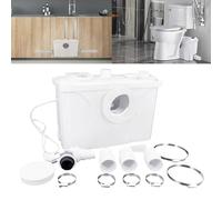 UISEBRT Impianto di sollevamento per acqua nere, pompa acque reflue, 700 W, uso domestico con filtro a carbone e lame in acciaio inox, pompe WC, doccia, cucina lavastoviglie