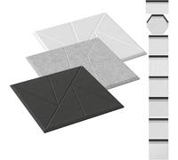 UISEBRT Pannelli acustici 3D, autoadesivi, fonoassorbenti, pannelli da parete, isolamento acustico, rivestimento da parete per ambienti tranquilli, trattamento acustico, pannelli di isolamento