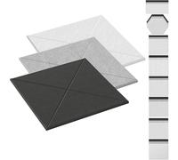 UISEBRT Pannelli acustici 3D, autoadesivi, fonoassorbenti, pannelli da parete, isolamento acustico, rivestimento da parete per ambienti tranquilli, trattamento acustico, pannelli di isolamento