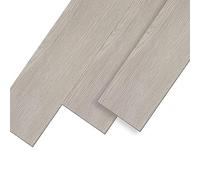 UISEBRT Pavimenti in PVC Autoadesivo Listoni in laminato vinilico, Effetto legno, 91,44 x 15,24 x 0,2 cm, 18 pezzi circa 2,5 m², Piastrelle Adesive PVC per Cucina Soggiorno Balcone, Beige Grigio