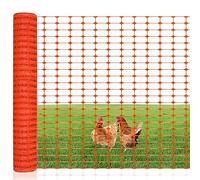 UISEBRT Recinzione in plastica di protezione per recinzioni da costruzione, rete di avvertimento, recinzione da giardino, flessibile, arancione, 1 x 50 m