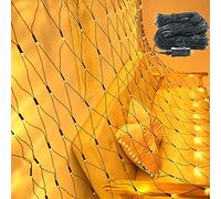 UISEBRT Rete di luci LED 6 x 4m decorazione per interni ed esterni, Catene Luminose con 8 modalità di illuminazione per feste di matrimonio Natale Halloween, Impermeabile, Bianco caldo