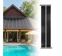 UISEBRT Riscaldatore solare per piscina 500x70 cm, riscaldatore solare per piscina, riscaldamento dell'acqua calda, plastica resistente ai raggi UV, stuoia solare per riscaldamento per piscine e