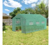 UISEBRT Serra da Giardino, Serra con Tetto, resistente all'inverno protezione antigelo, per Piante Pomodori, 4,5 x 2 x 2 m, 9 m²