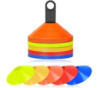 UISEBRT Set di 50 coni di marcatura, ideali per una corsa, calcio, cricket, rugby e molti altri sport