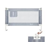 UISEBRT Sponda Da Letto Pieghevole Barriera Letto per bambini, Sollevamento Verticale, Sponda letto anti caduta con rete ariosa, 150cm