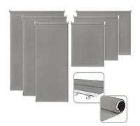 UISEBRT Tenda avvolgibile verticale per esterni Tenda a Rullo Oscurante, Tenda Parasole Antivento Privacy per Balcone, Terrazzo, protezione dai raggi UV (140 x 140 cm, Grigio)