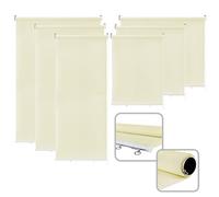 UISEBRT Tenda avvolgibile verticale per esterni Tenda a Rullo Oscurante, Tenda Parasole Antivento Privacy per Balcone, Terrazzo, protezione dai raggi UV (140 x 140 cm, Beige)
