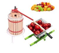 UISEBRT Torchio per frantoio Kit Pressa per Frutta Pressa per succhi con strofinaccio per Pressatura di Frutta UVA Vino Mele - Tritafrutta 7 Litri + Pressafrutta 18 Litri