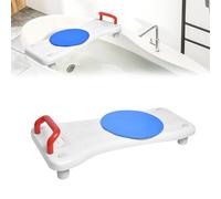 UISEBRT Vasca da bagno con giradischi, sedile per vasca da bagno, sedile con manico e ripiano per sapone, lunghezza 70 cm, bianco e rosso