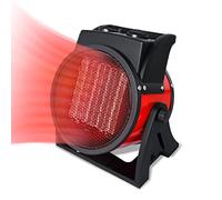 UISERBT Termoventilatore Ceramica 3000W Riscaldatore Elettrico, Riscaldatore a risparmio energetico con Protezione da surriscaldamento, 2 livelli di riscaldamento Riscaldatore da costruzione