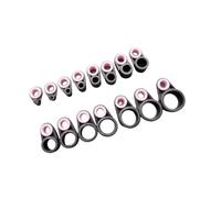 Uitndvyte 15 pz/25 pezzi anelli guida linea canna da pesca anelli in silicone accessori esterni facile installazione bassa luce Rod accessori