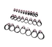 Uitndvyte 15 pz/25 pezzi anelli guida linea canna da pesca anelli in silicone accessori esterni facile installazione bassa luce Rod accessori