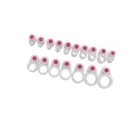 Uitndvyte 15 pz/25 pezzi anelli guida linea canna da pesca anelli in silicone accessori esterni facile installazione bassa luce Rod accessori