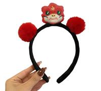 [Uitndvyte] Bande di capelli di peluche per l'evento dell'anno del serpente cinese aggiungendo personalità per bambini adulti cappelli natalizi stagionali