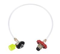 Uitndvyte Convertitore per cisterna d'aria a doppia guarnizione, strumento di ricarica rapida, accessori per fornelli da campeggio, accessori disponibili per collegamento della tanica dell'aria