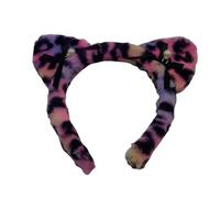 [Uitndvyte] Farley gatto con animale stampato fascia per capelli ragazza musica festival copricapo