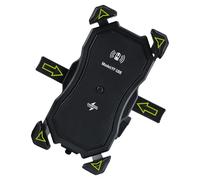 Uitndvyte Supporto per telefono da moto in lega di alluminio da 18 W e impugnatura antiscivolo a sgancio rapido per una guida sicura contro lo slittamento del supporto del telefono della moto in