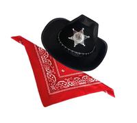 Uitndvyte Western Cow Boy Costume Set Western Cow Boy Abiti Cowgirl Cappello Bandana Per Halloween Partito Dress Up Gioco di Ruolo Cosplay