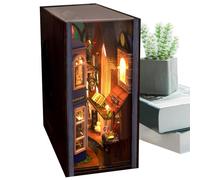 Uitseld Kit fermalibri, decorazione per libreria, decorazione per casa delle bambole, fermalibri decorativo con luce LED