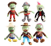 uiuoutoy Zombies Peluche Bianco Cappello Zombie Pirata Gatto Zombi Colori Verdi Cosplay Plushies Peluche Bambole 6 Pz/Set