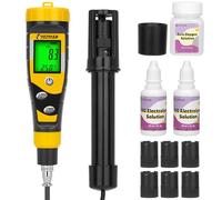 UIUZMAR Misuratore di Ossigeno Disciolto Digitale, Kit di Test Portatile per Ossigeno Disciolto con Elettrodo da 1,1 M per Stagni, Acquari, Acquacoltura, Acquari con Intervallo 0,0-40,0 Mg/L