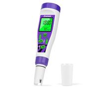 UIUZMAR Misuratore pH Acqua, pH Metro EC Conducibilità per Idroponica, Tester di pH TDS e Temp con Display Simultaneo, Misuratore 4 in 1 Tester di pH/EC/TDS/Temp per Piscina, Acqua Potabile, Acquario