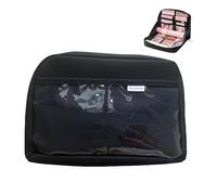 UIVXXUD Kawaii carino astuccio estetico - grande capacità di tela portapenne borsa (nero)
