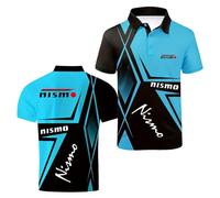 UIXXXMCYQ Polo 3D da Uomo Magliette Patchwork per N.i.s.m.o Attive Stampate Slim Fit A Maniche Corte T-Shirt Casual Top Abbigliamento Colletto Rugby Mezza Manica-QLanSe||s